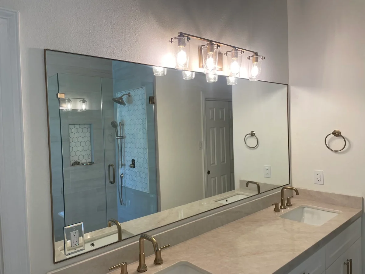 Custom mirror installation
